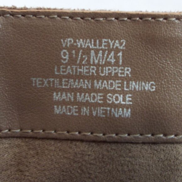 Vince Camuto Walleya Taupe Suede Leather Buckle Zip Moto Mid-Calf Boots Size 9.5 - Picture 6 of 11